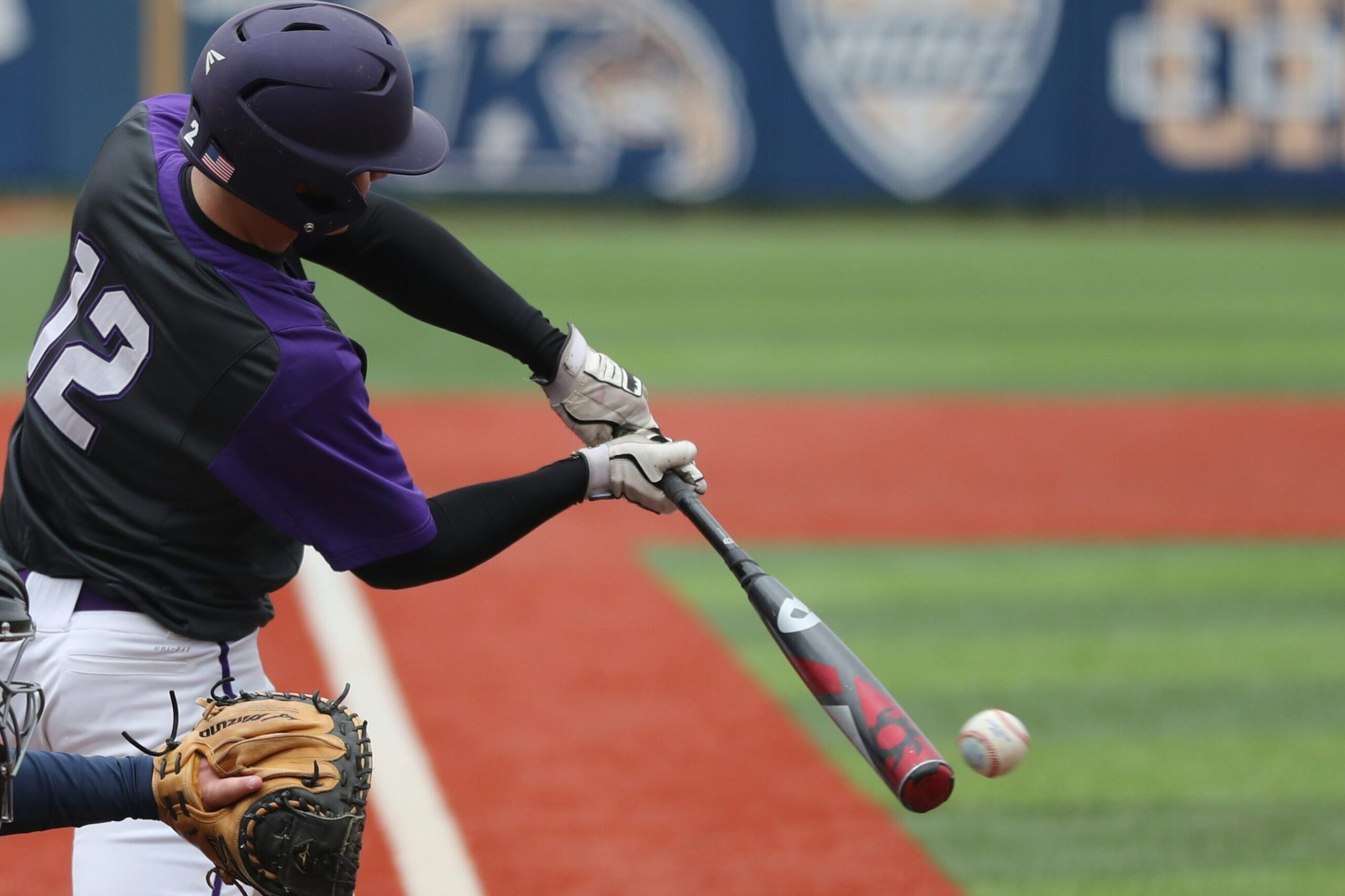 Baseball Batting Gloves For Kids purple uniform hitting