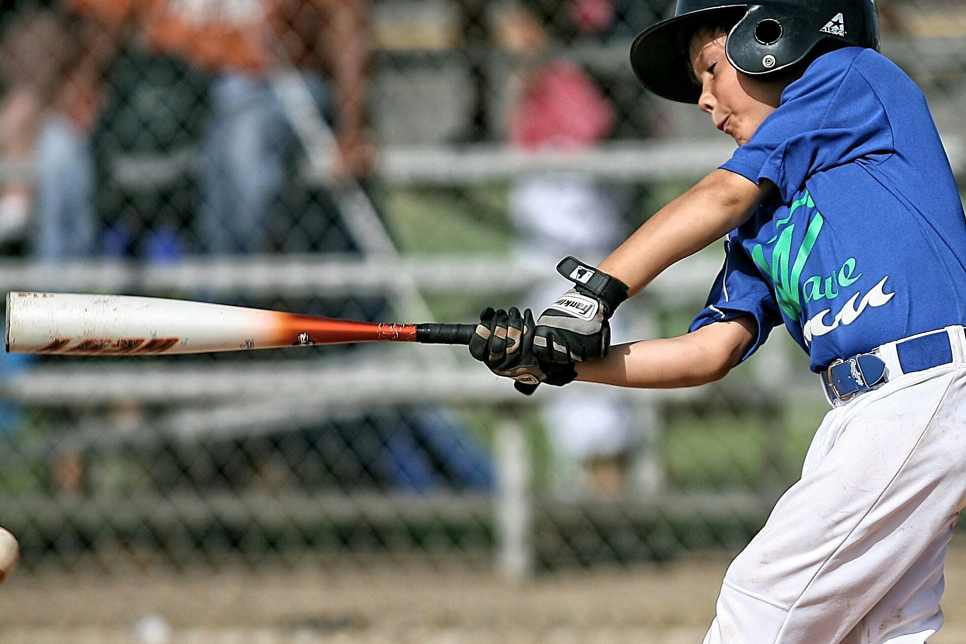 Baseball Batting Gloves For Kids kid striking out