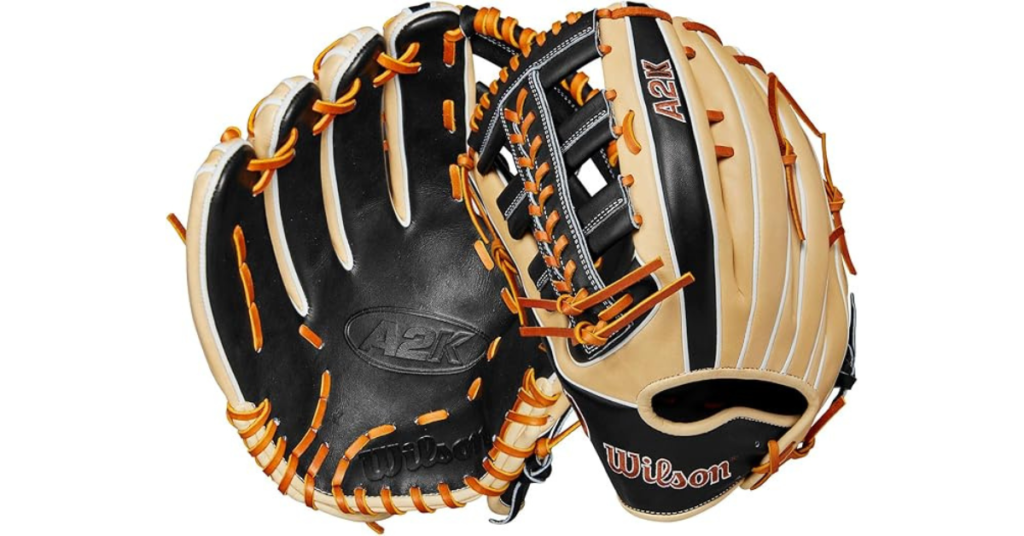 A2K Baseball Glove Black and tan with different leather